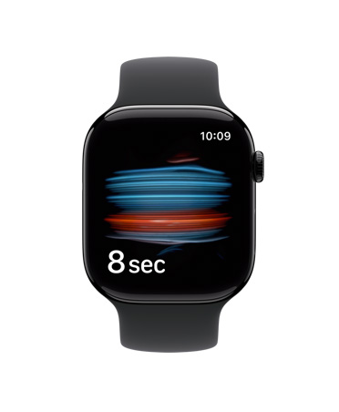 Apple Watch Series 11, kast van aluminium, kleur gepolijst gitzwart, Gezondheid-app meet de saturatie, sportbandje, kleur zwart
