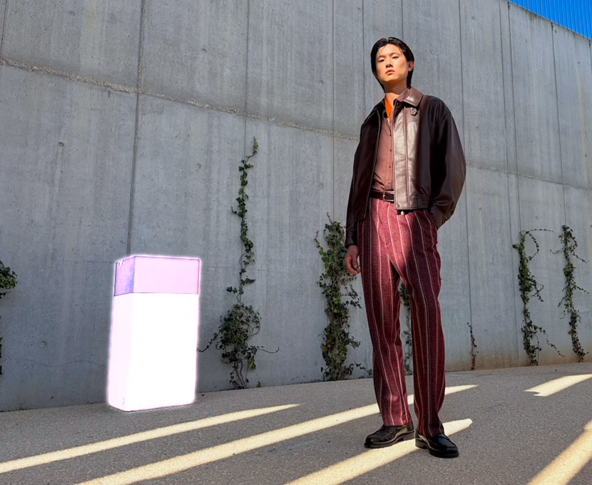 Apple Intelligenceのクリーンアップツールで写真の背景にあるものをハイライトしている様子
